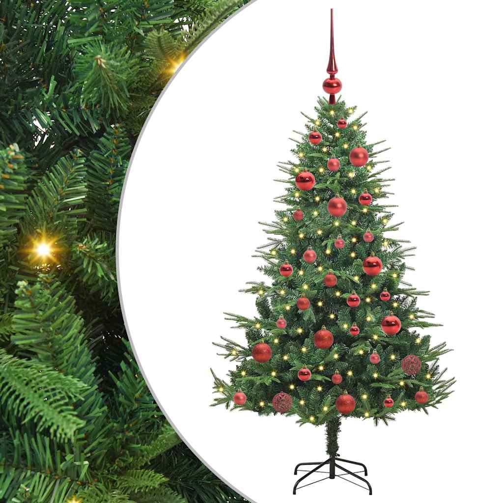 Sapin de Noël artificiel pré-éclairé avec set de boules Vert - XIOS