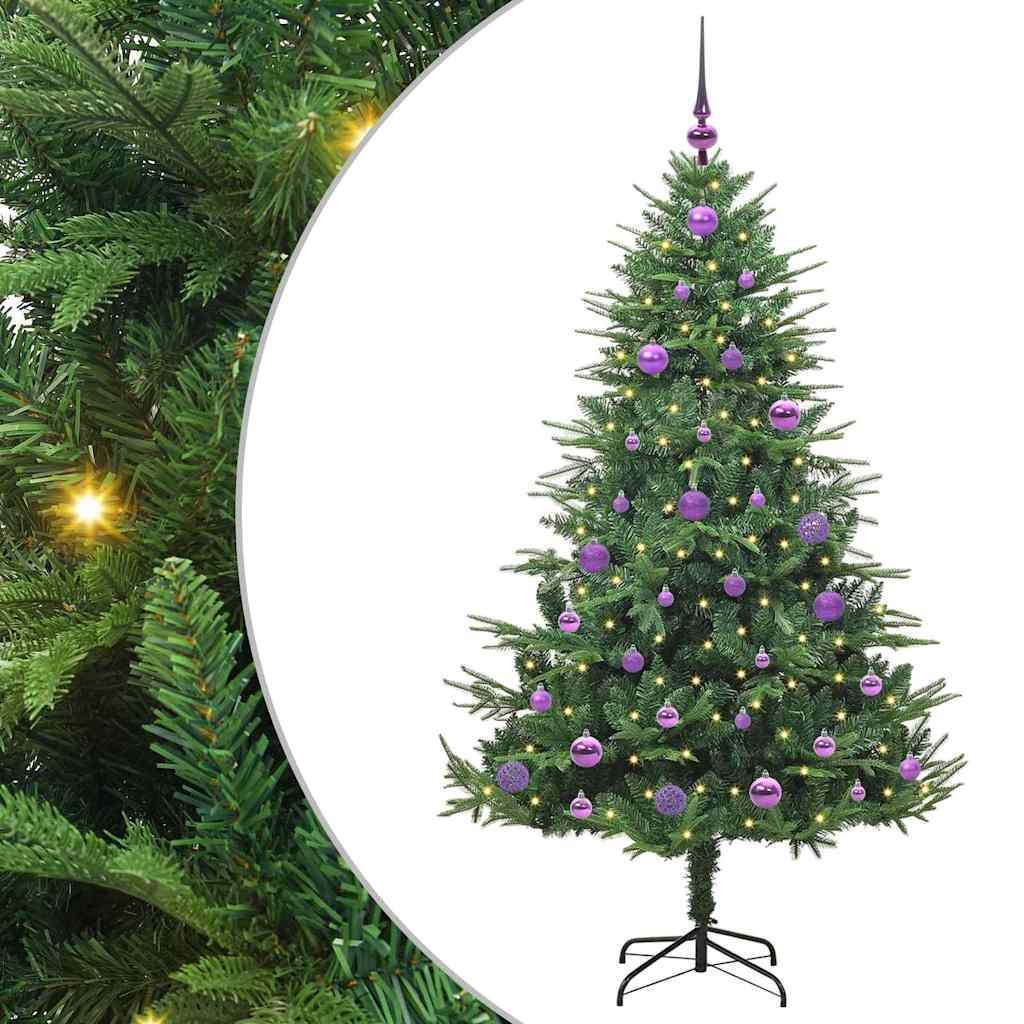 Sapin de Noël artificiel pré-éclairé avec set de boules Vert - XIOS