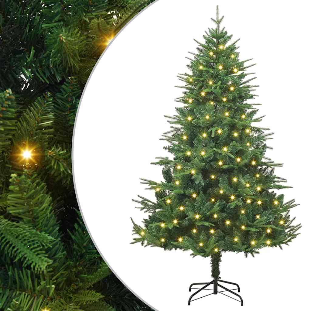 Sapin de Noël artificiel pré-éclairé Vert 180 cm PVC et PE - XIOS