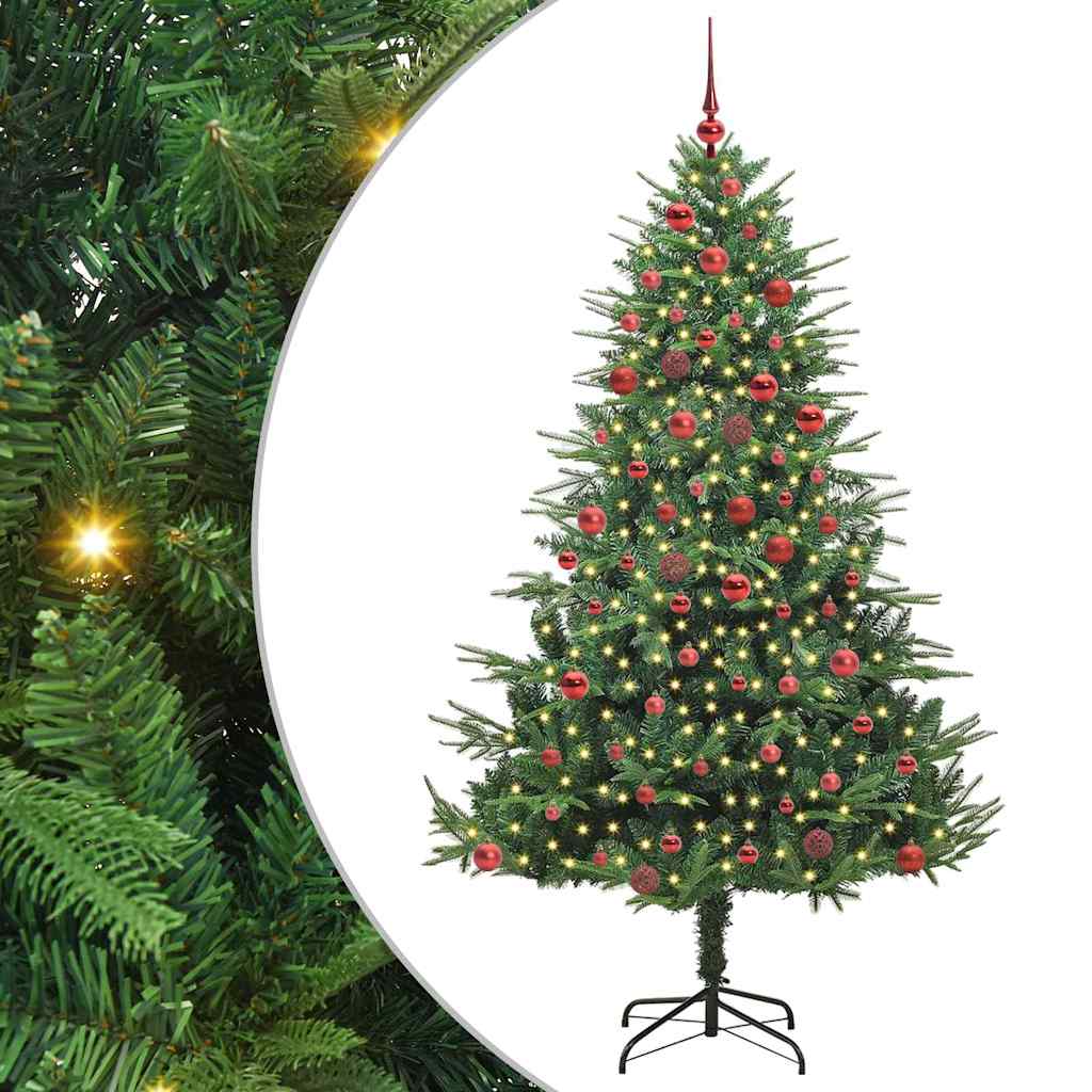 Sapin de Noël artificiel pré-éclairé avec set de boules Vert - XIOS
