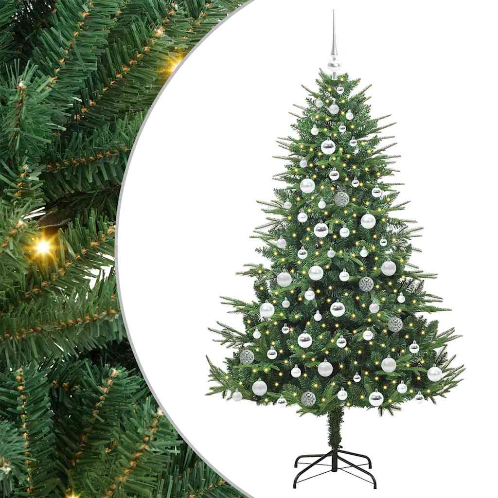 Sapin de Noël artificiel pré-éclairé avec set de boules Vert - XIOS