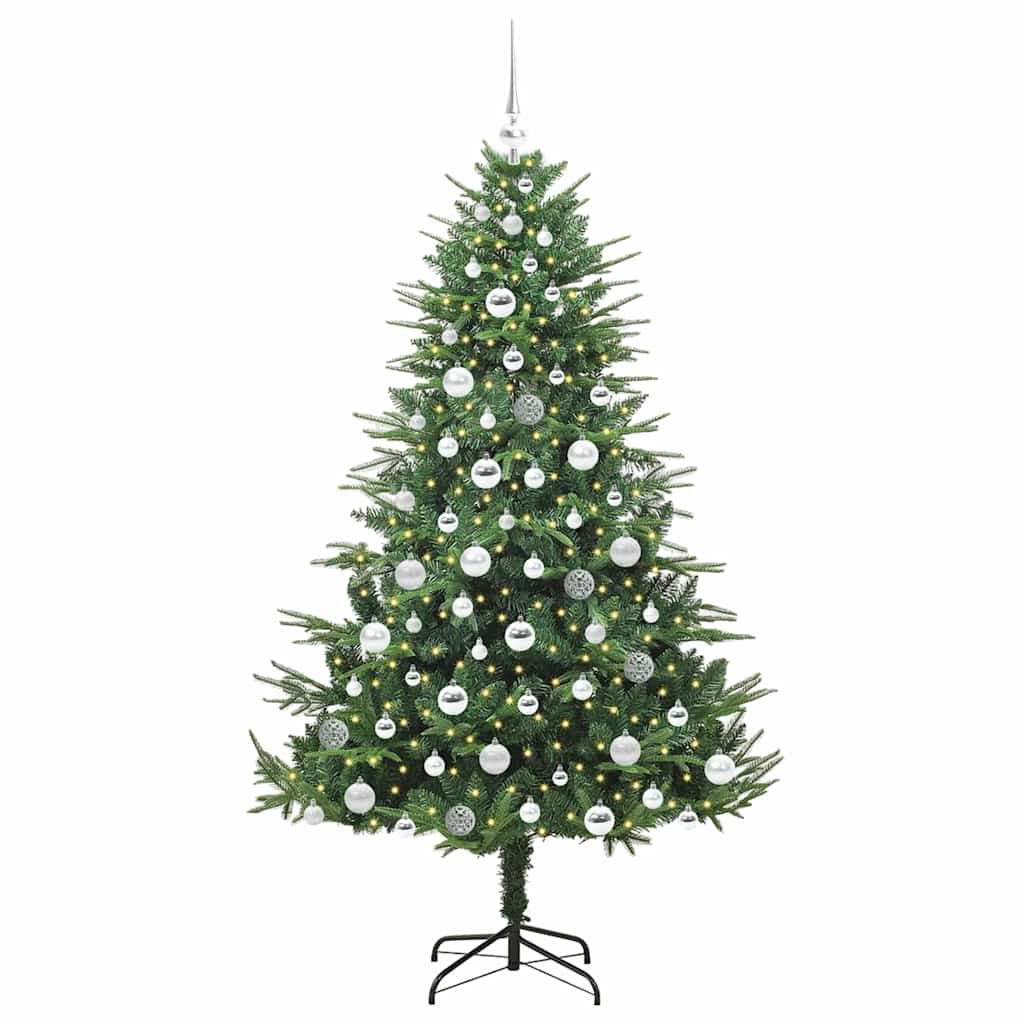 Sapin de Noël artificiel pré-éclairé avec set de boules Vert - XIOS