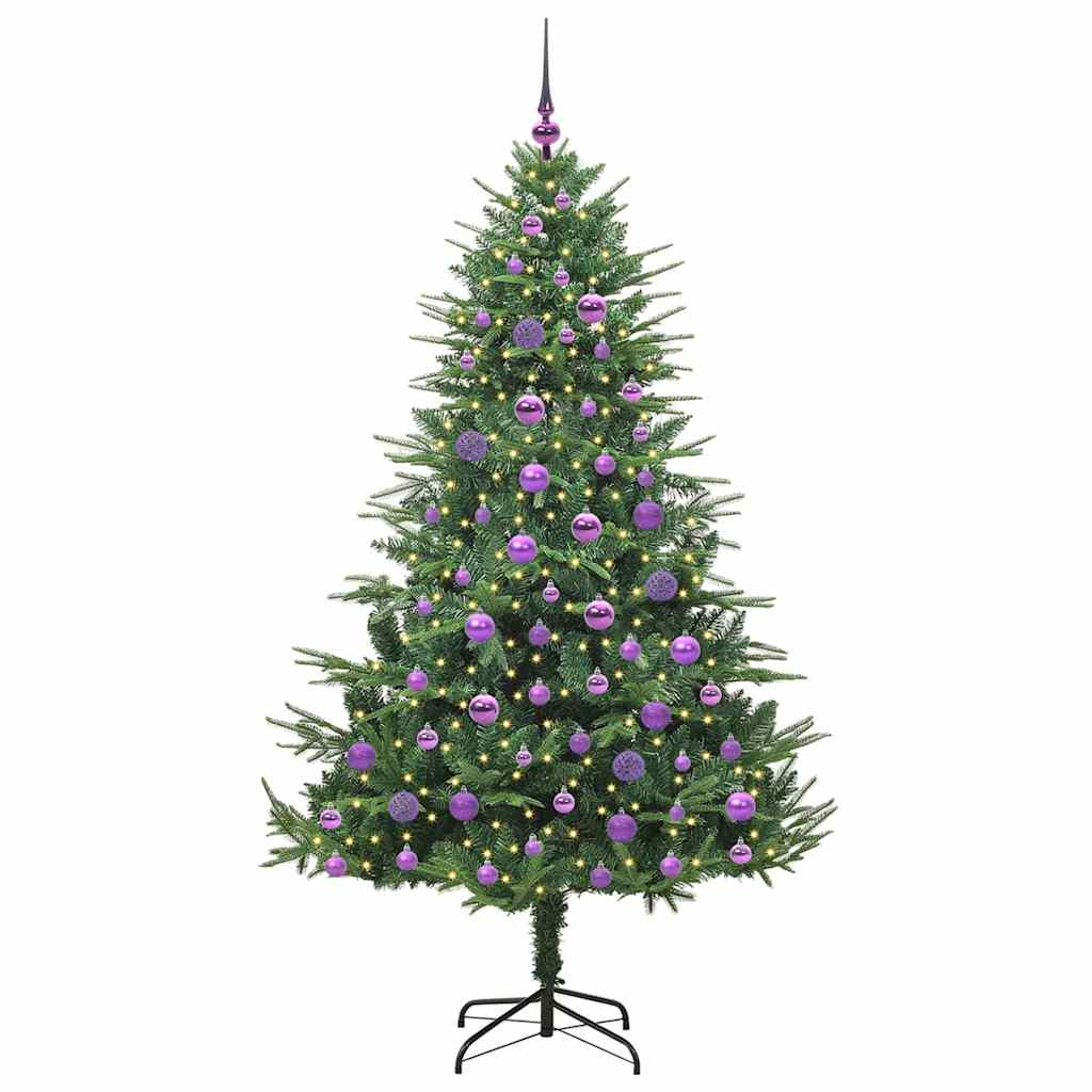 Sapin de Noël artificiel pré-éclairé avec set de boules Vert - XIOS