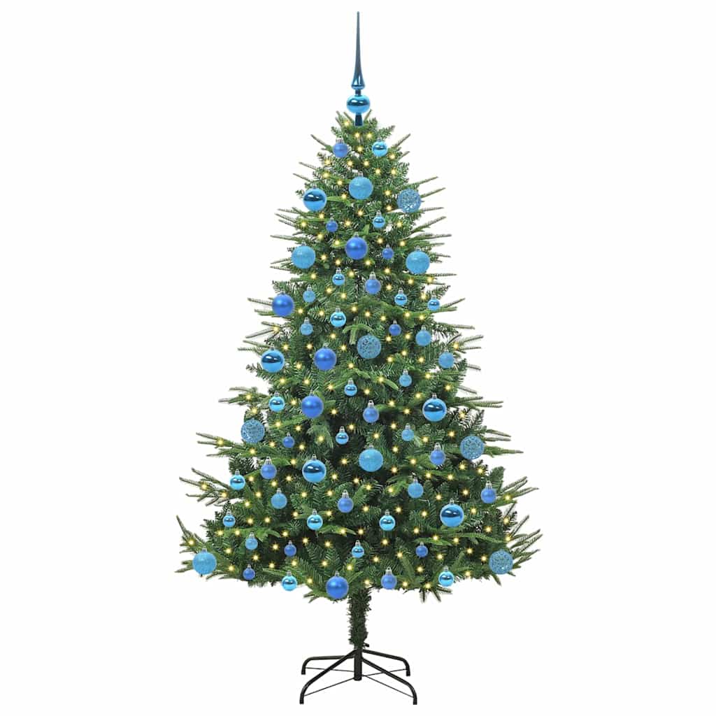 Sapin de Noël artificiel pré-éclairé avec set de boules Vert - XIOS