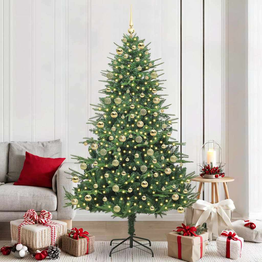 Sapin de Noël artificiel pré-éclairé avec set de boules Vert - XIOS