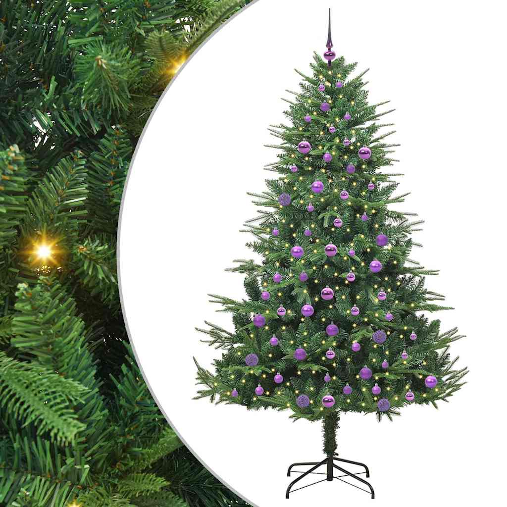 Sapin de Noël artificiel pré-éclairé avec set de boules Vert - XIOS