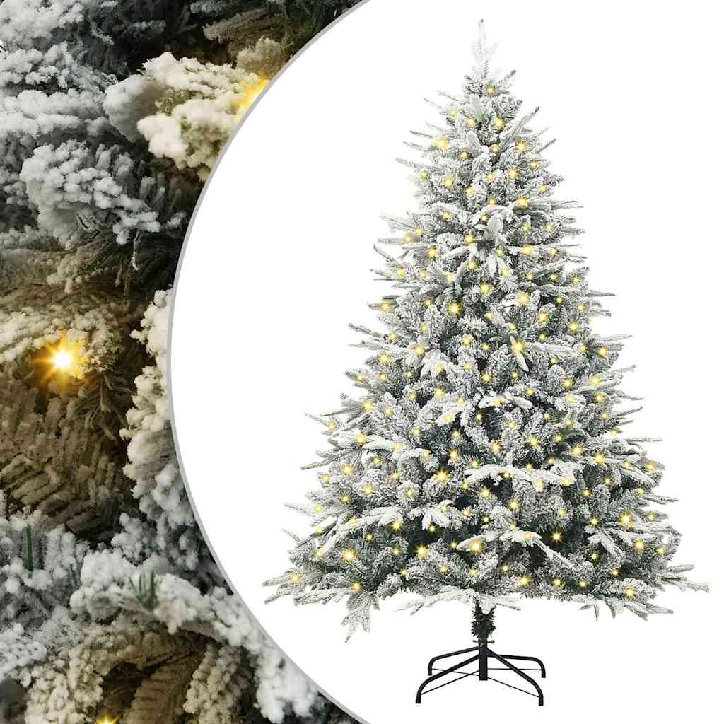 Sapin de Noël artificiel pré-éclairé Vert 180 cm PVC et PE - XIOS
