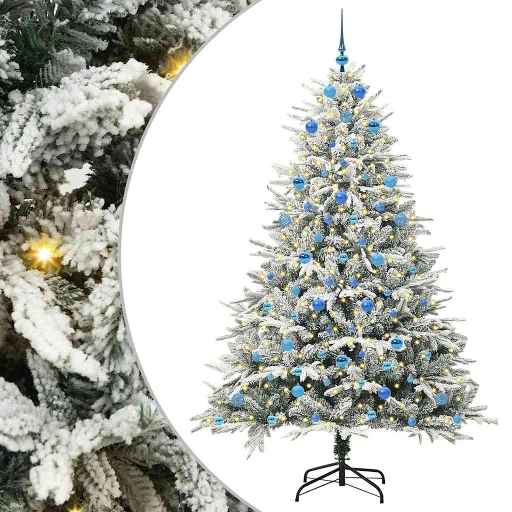 Sapin de Noël artificiel pré-éclairé avec set de boules Vert - XIOS