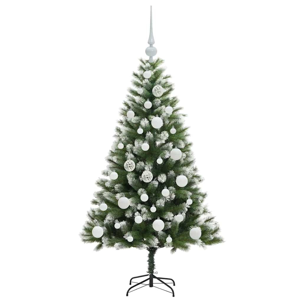 Sapin de Noël artificiel à charnière avec neige en flocons - XIOS