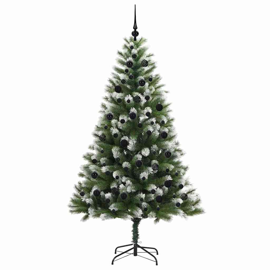 Sapin de Noël artificiel à charnière avec neige en flocons