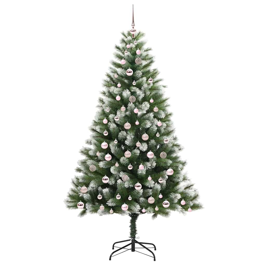 Sapin de Noël artificiel à charnière avec neige en flocons