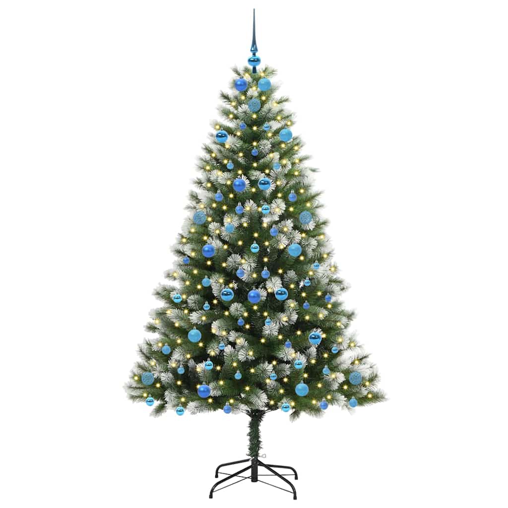 Sapin de Noël artificiel à charnière avec neige en flocons
