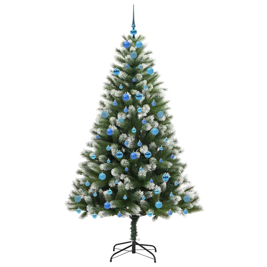 Sapin de Noël artificiel à charnière avec neige en flocons