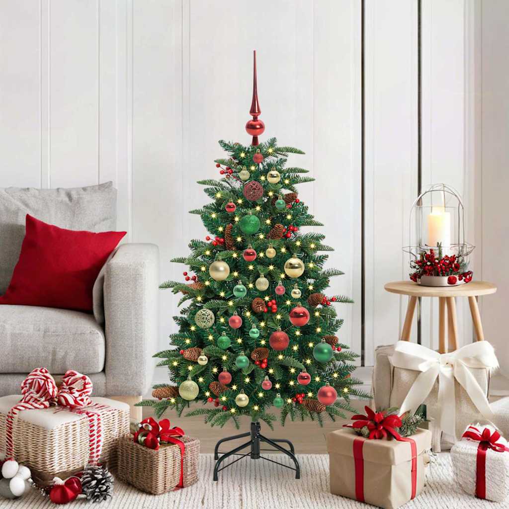 Sapin de Noël artificiel Vert 120 cm PVC, métal et plastique - XIOS