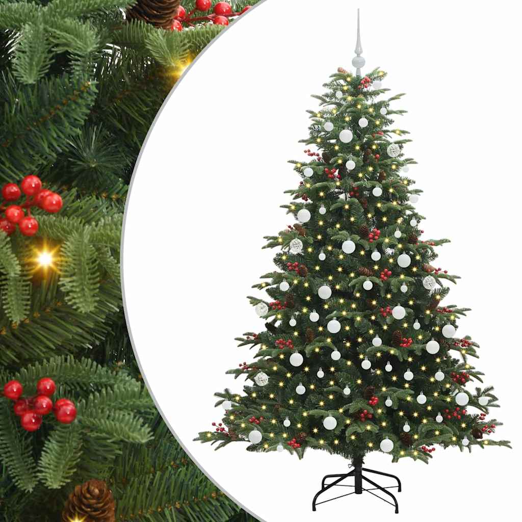 Sapin de Noël artificiel Vert 180 cm PVC, métal et plastique - XIOS