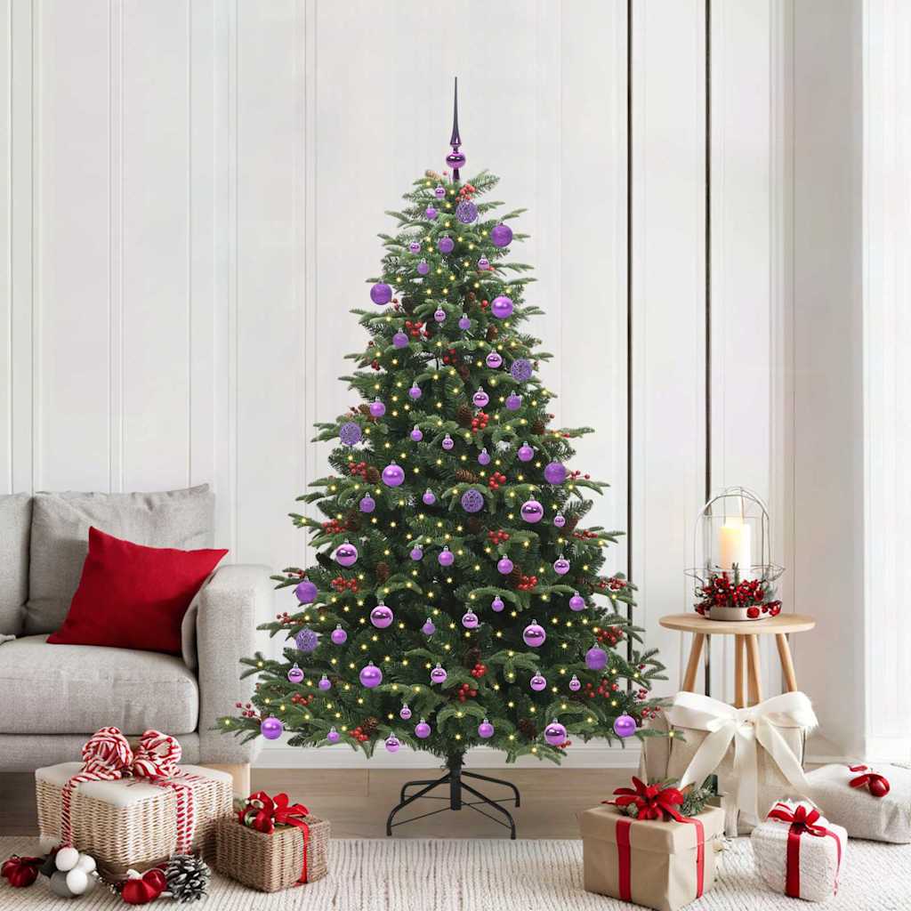 Sapin de Noël artificiel Vert 180 cm PVC, métal et plastique - XIOS