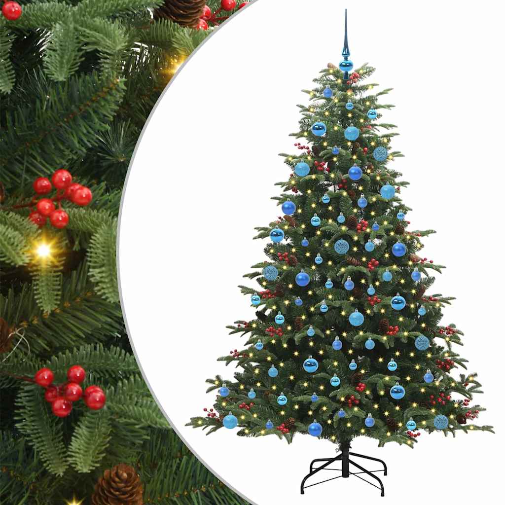Sapin de Noël artificiel Vert 180 cm PVC, métal et plastique - XIOS