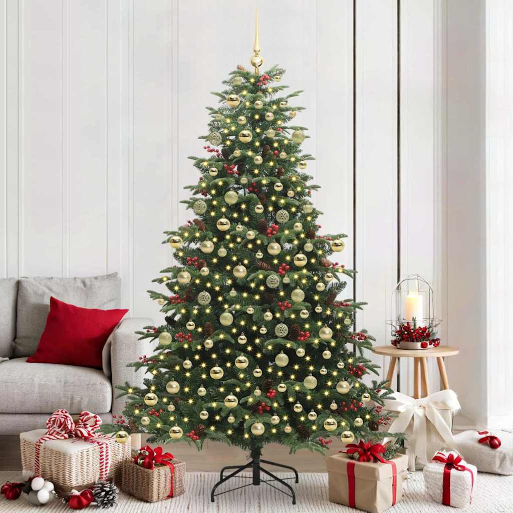 Sapin de Noël artificiel Vert 210 cm PVC, métal et plastique - XIOS