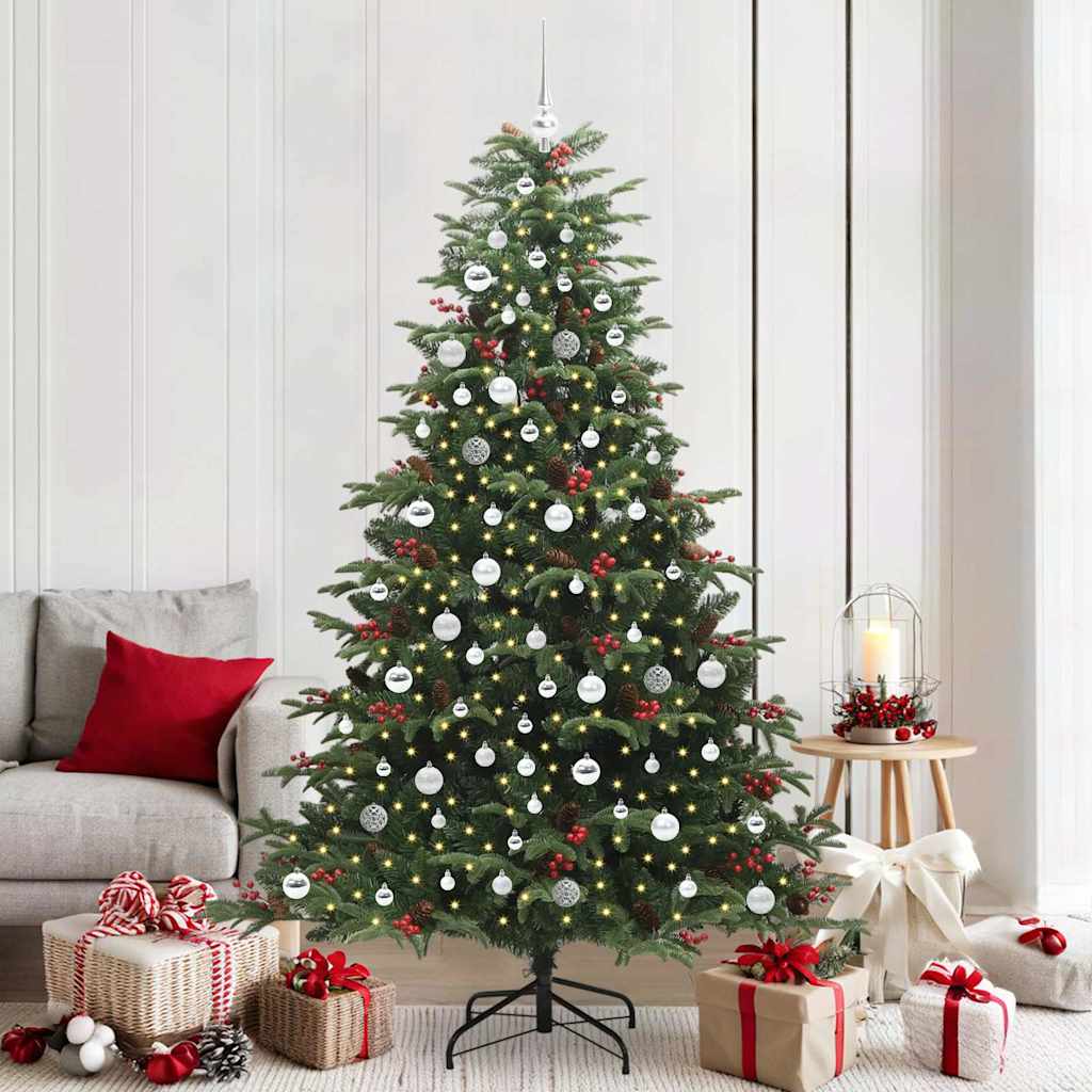 Sapin de Noël artificiel Vert 210 cm PVC, métal et plastique - XIOS