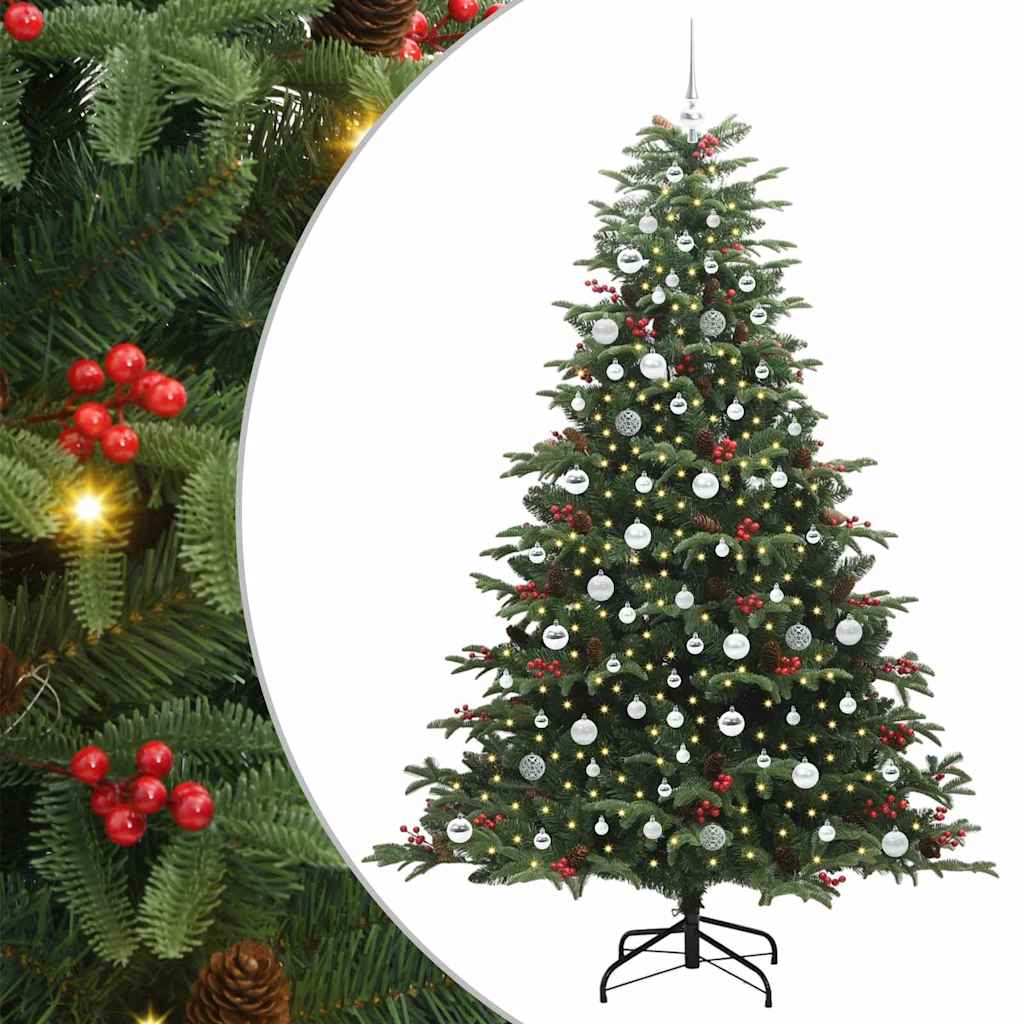 Sapin de Noël artificiel Vert 210 cm PVC, métal et plastique - XIOS