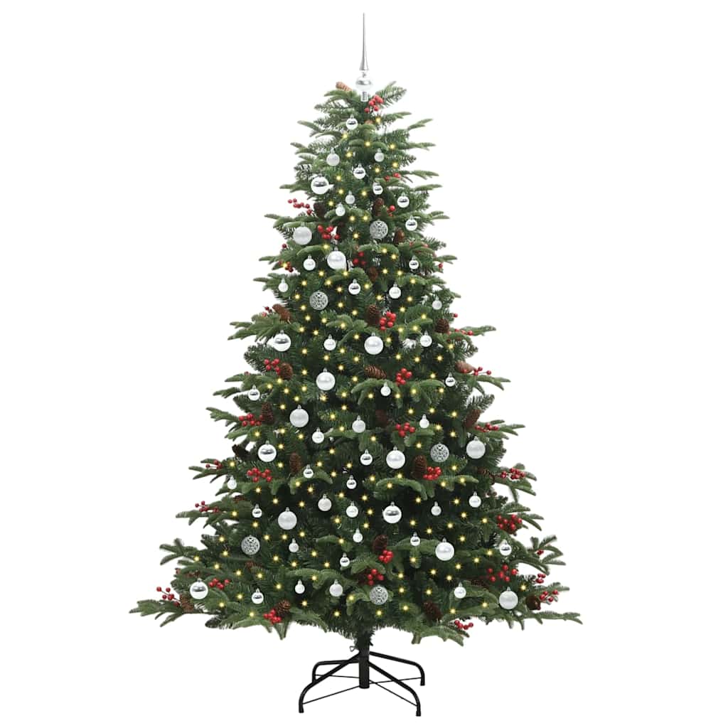 Sapin de Noël artificiel Vert 210 cm PVC, métal et plastique - XIOS
