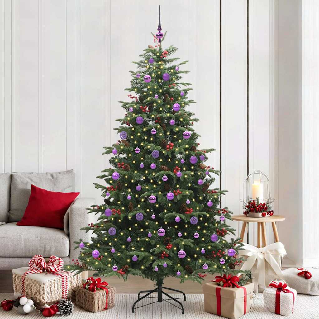 Sapin de Noël artificiel Vert 210 cm PVC, métal et plastique - XIOS