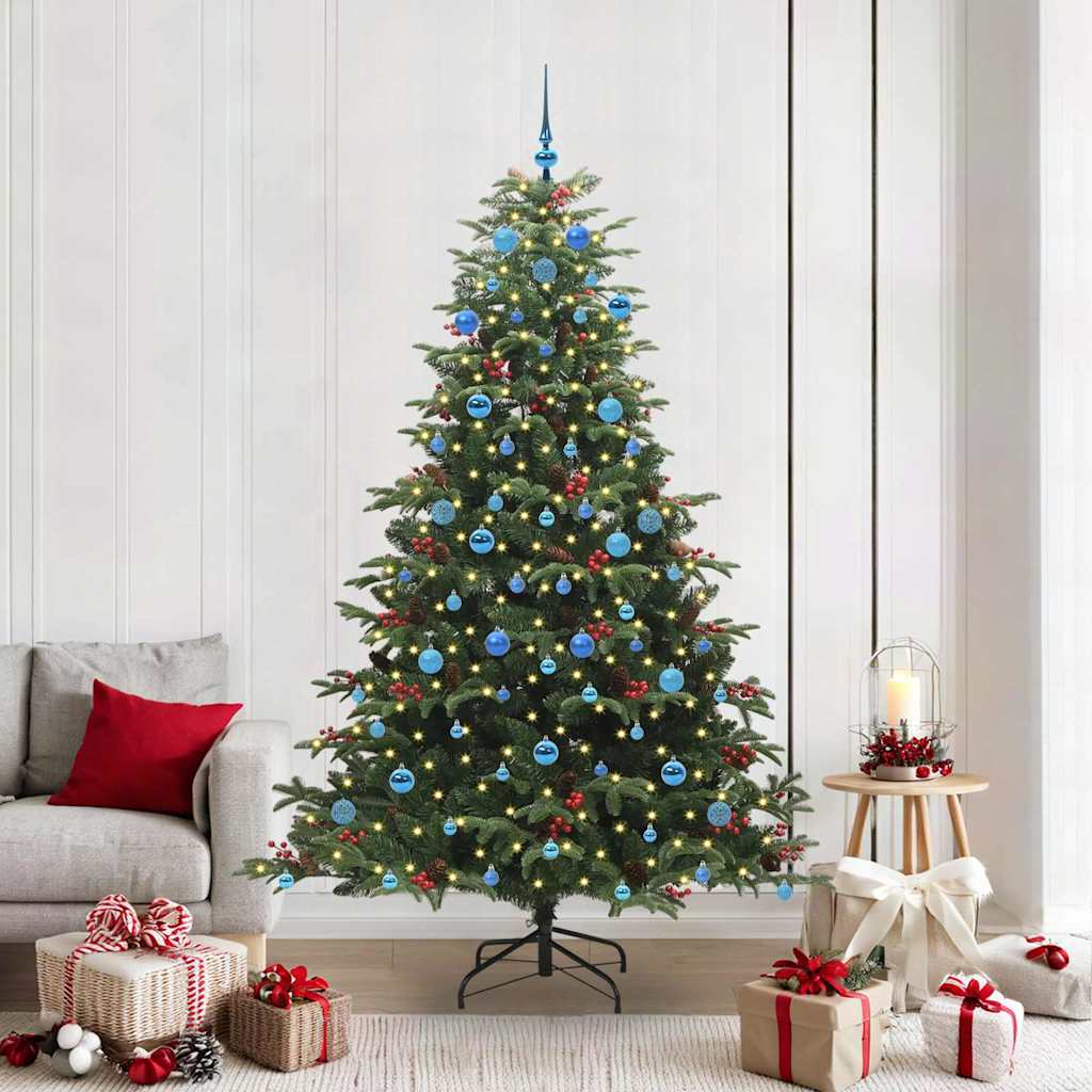 Sapin de Noël artificiel Vert 210 cm PVC, métal et plastique - XIOS