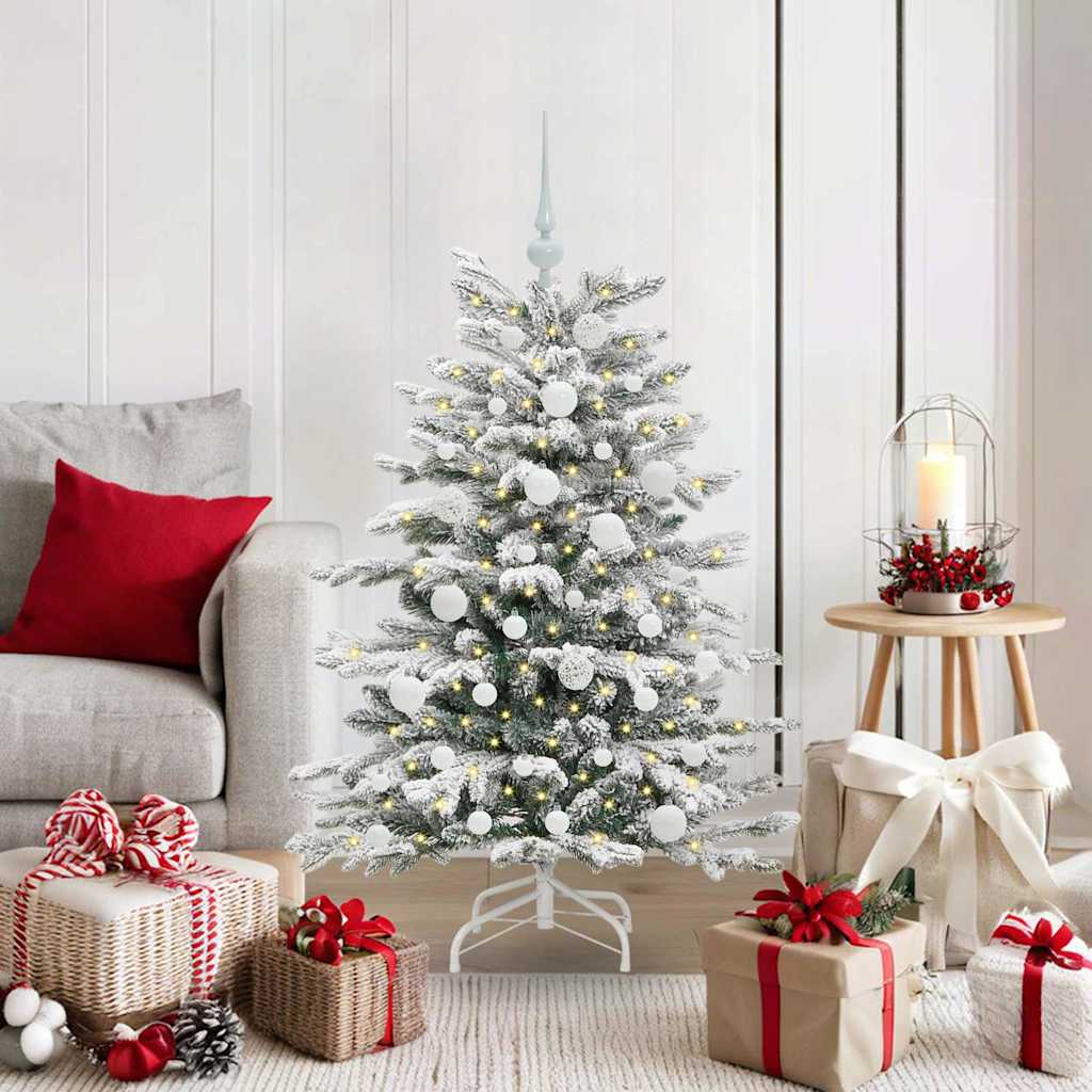 Sapin de Noël Artificiel à Branches Articulées Blanc 120 cm - XIOS