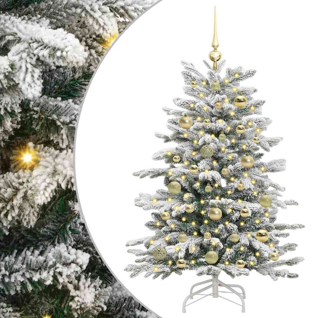 Sapin de Noël Artificiel à Branches Articulées Blanc 120 cm - XIOS