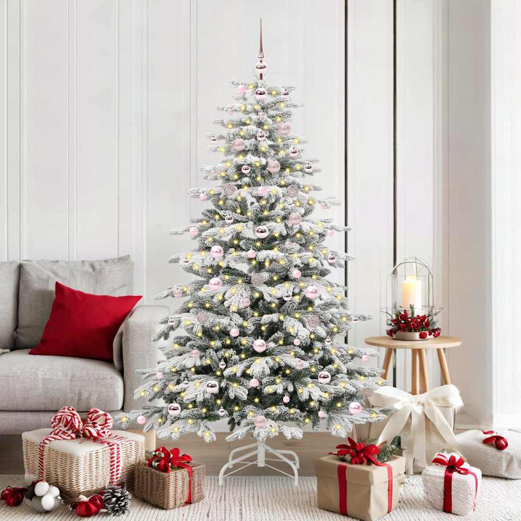 Sapin de Noël Artificiel à Branches Articulées Blanc 180 cm - XIOS