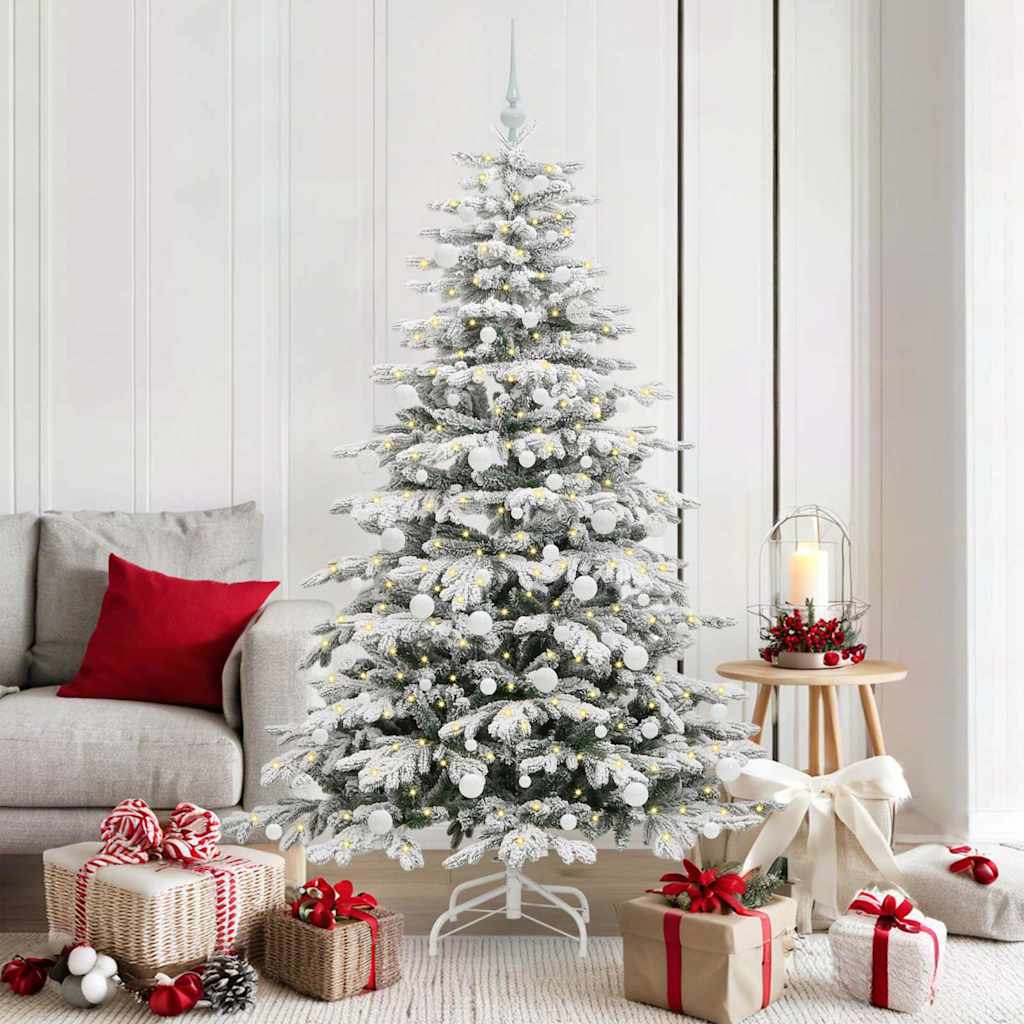Sapin de Noël Artificiel à Branches Articulées Blanc 180 cm - XIOS