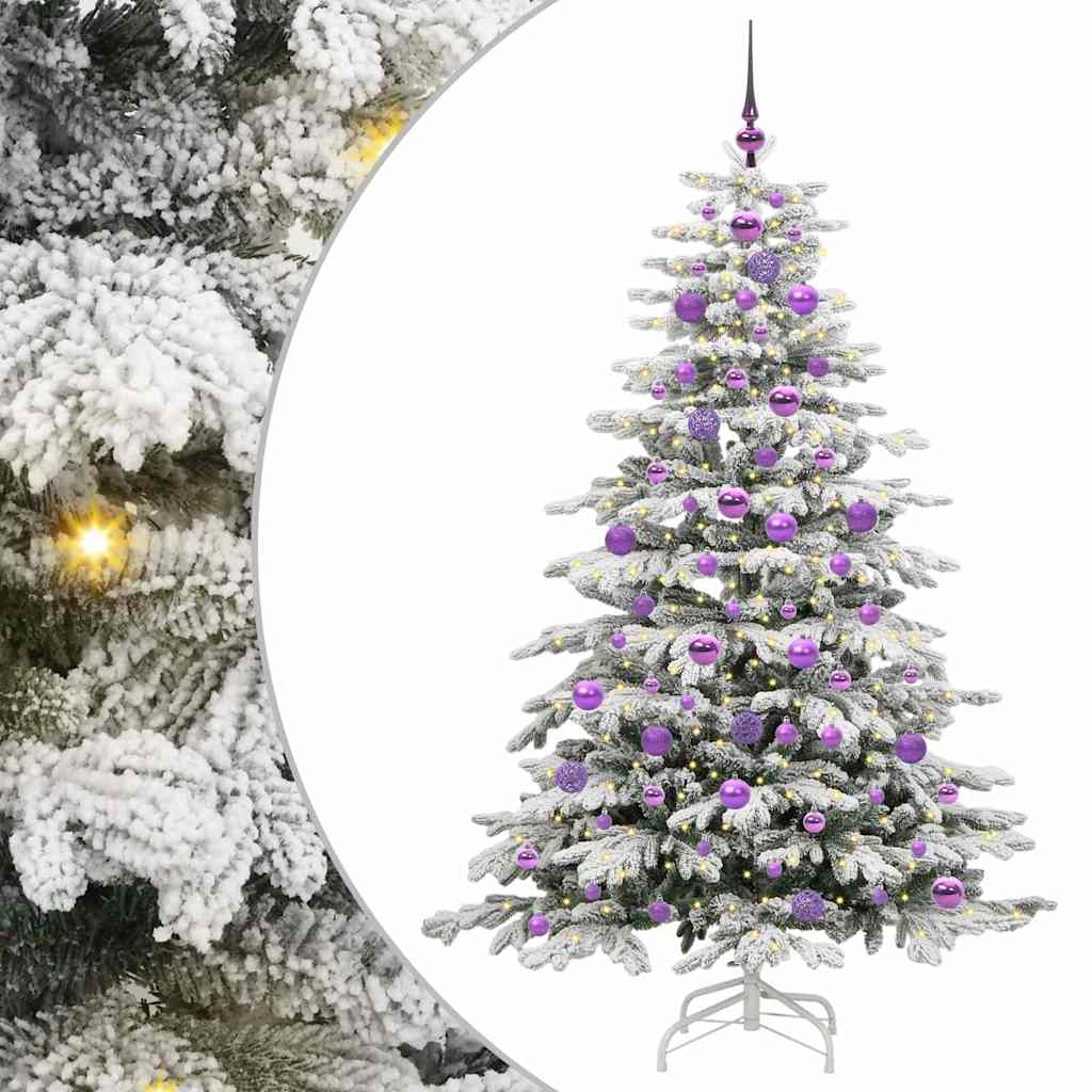Sapin de Noël Artificiel à Branches Articulées Blanc 180 cm - XIOS