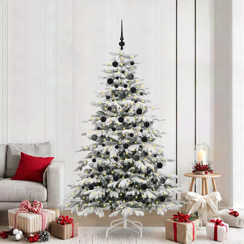 Sapin de Noël Artificiel à Branches Articulées Blanc 210 cm - XIOS