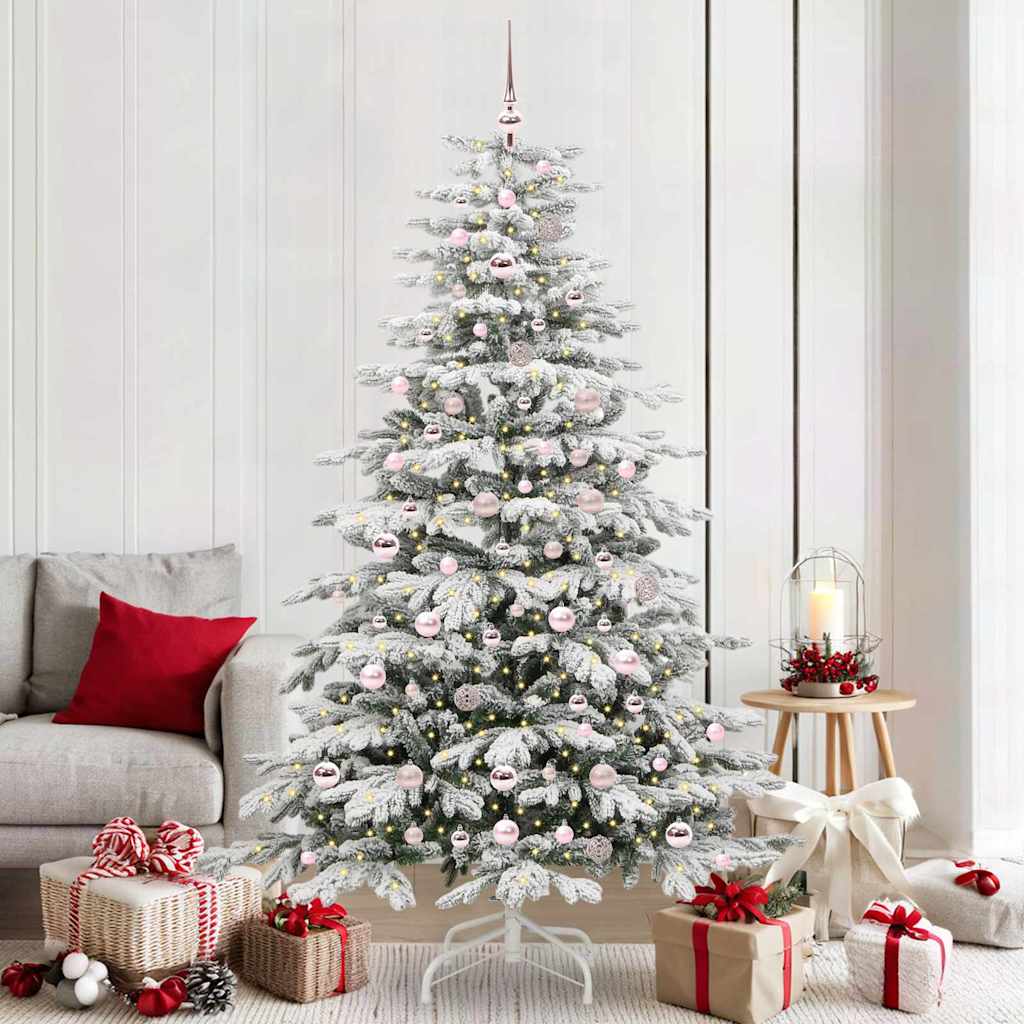 Sapin de Noël Artificiel à Branches Articulées Blanc 210 cm - XIOS