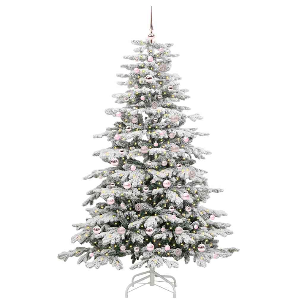 Sapin de Noël Artificiel à Branches Articulées Blanc 210 cm - XIOS