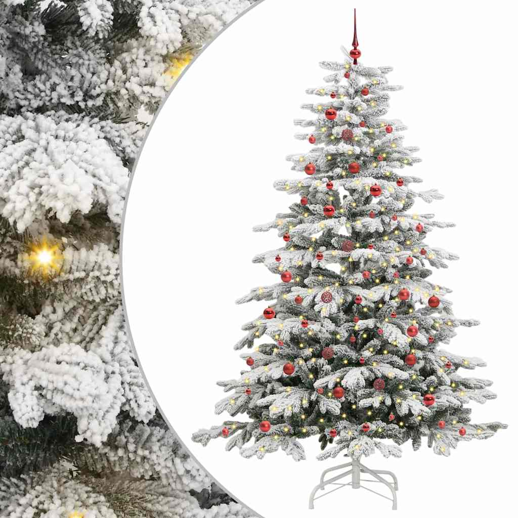 Sapin de Noël Artificiel à Branches Articulées Blanc 240 cm - XIOS