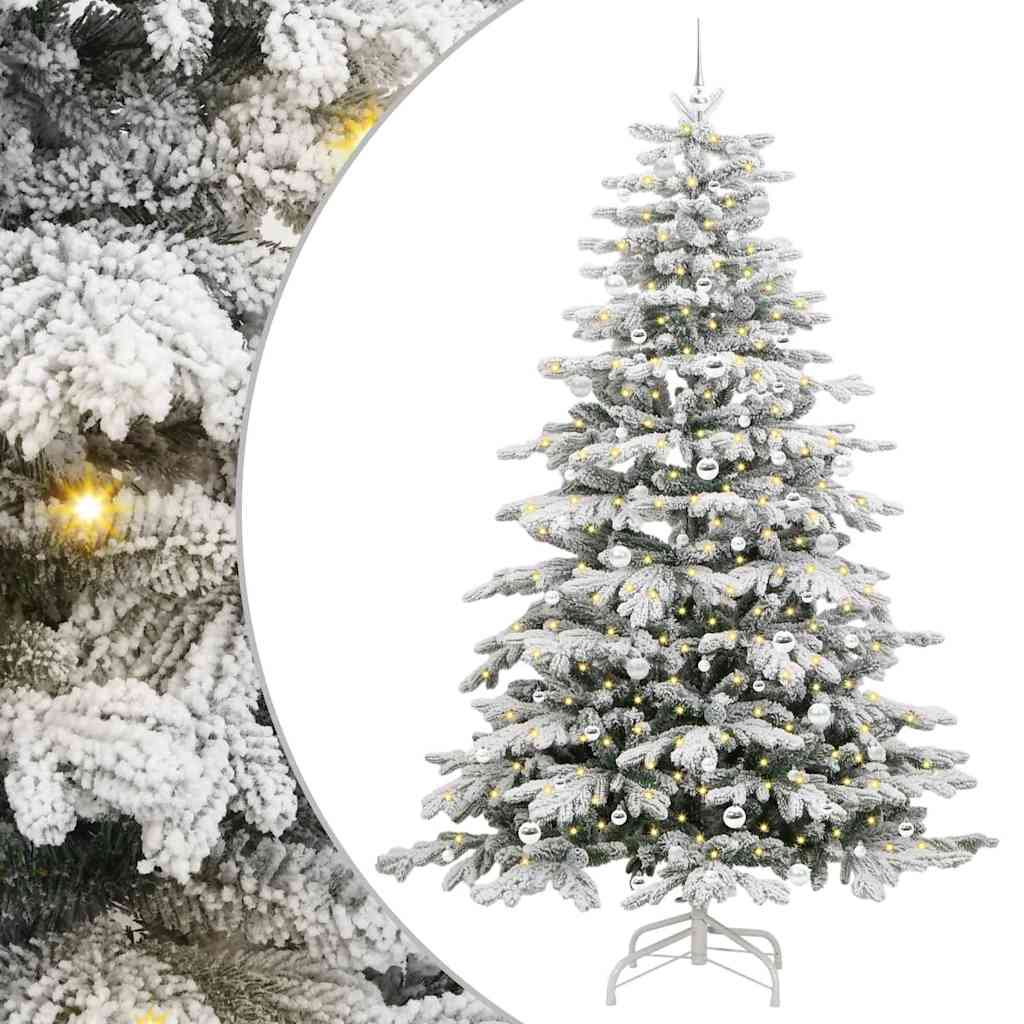 Sapin de Noël Artificiel à Branches Articulées Blanc 240 cm - XIOS