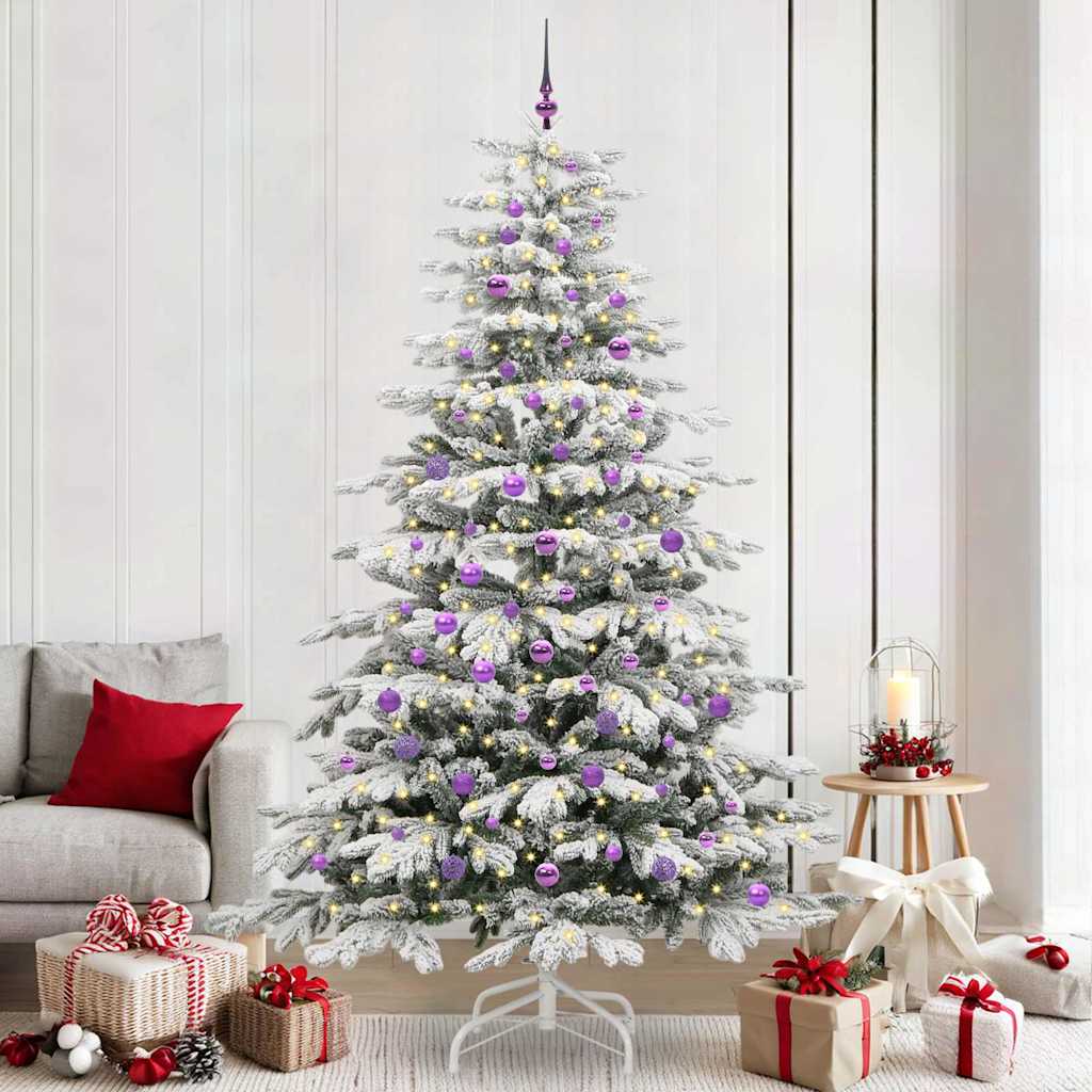 Sapin de Noël Artificiel à Branches Articulées Blanc 240 cm - XIOS