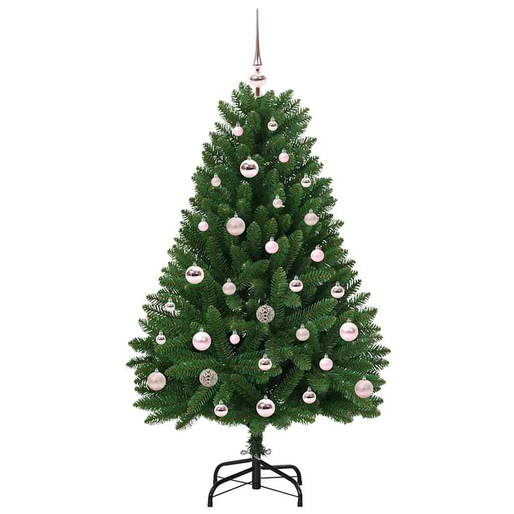 Sapin de Noël artificiel avec 150 LED Vert 120 cm PVC et métal - XIOS