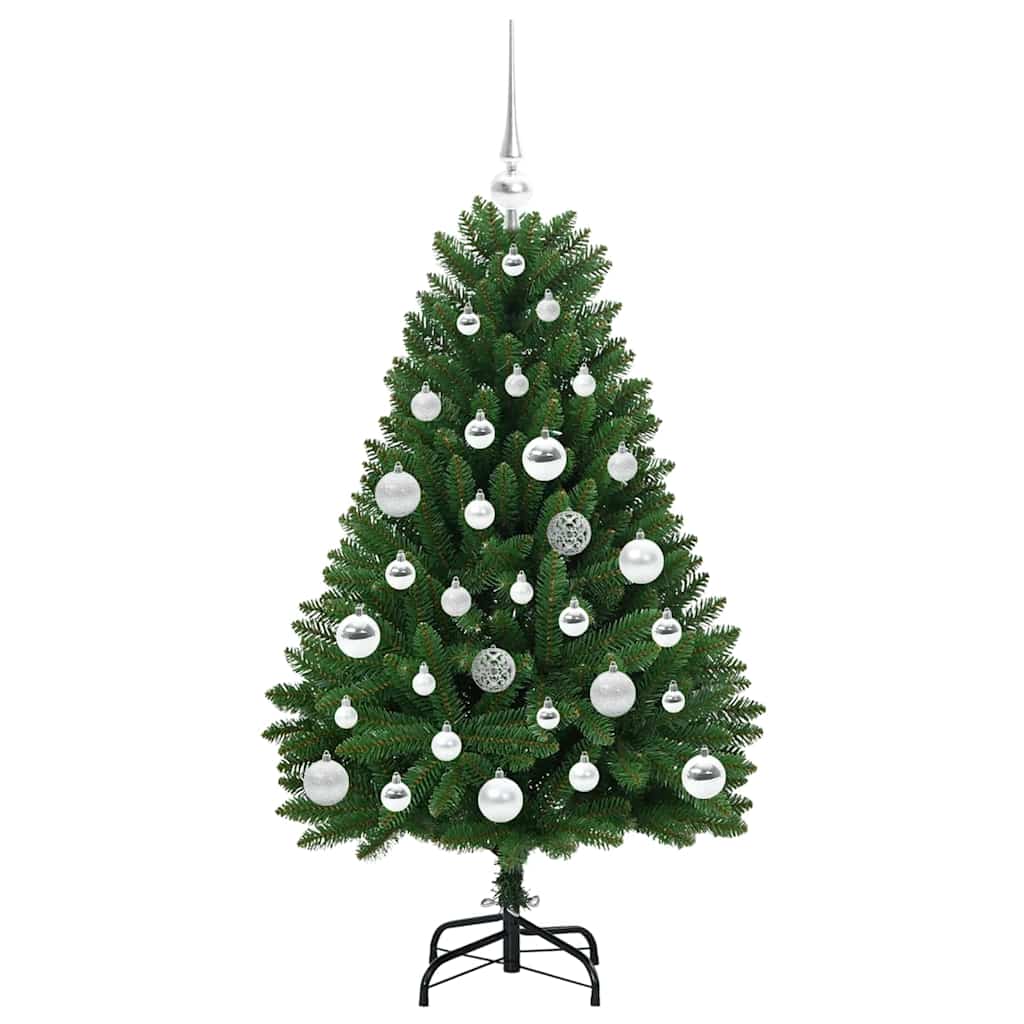 Sapin de Noël artificiel avec 150 LED Vert 120 cm PVC et métal - XIOS