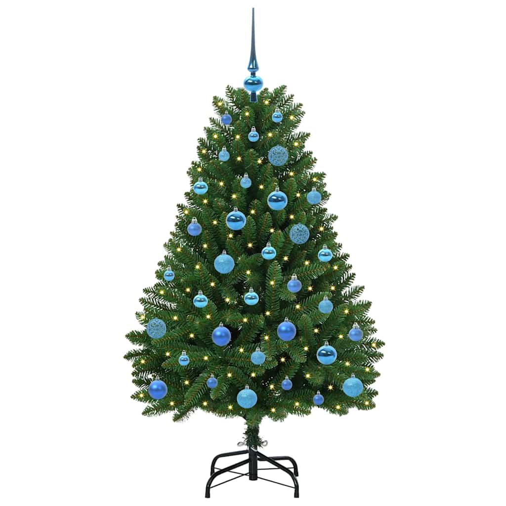 Sapin de Noël artificiel avec 150 LED Vert 150 cm PVC et métal - XIOS