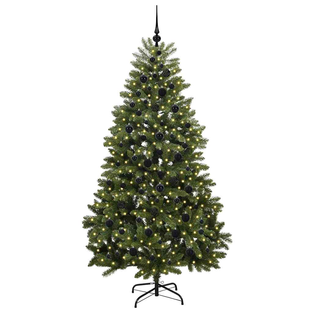 Sapin de Noël artificiel avec 300 LED Vert 210 cm PVC et métal - XIOS