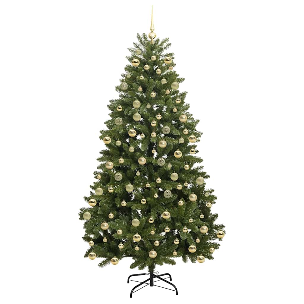 Sapin de Noël artificiel avec 300 LED Vert 210 cm PVC et métal - XIOS
