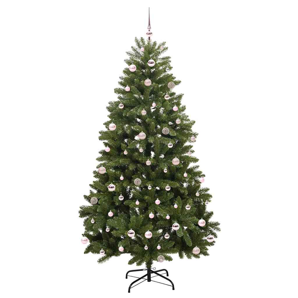 Sapin de Noël artificiel avec 300 LED Vert 240 cm PVC et métal - XIOS
