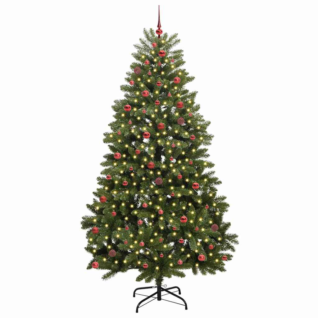Sapin de Noël artificiel avec 300 LED Vert 270 cm PVC et métal - XIOS