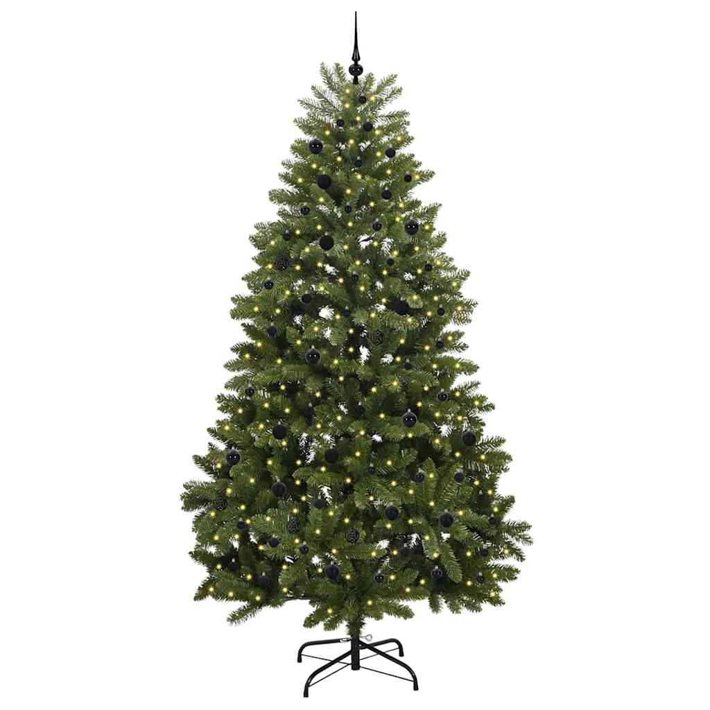 Sapin de Noël artificiel avec 300 LED Vert 270 cm PVC et métal - XIOS