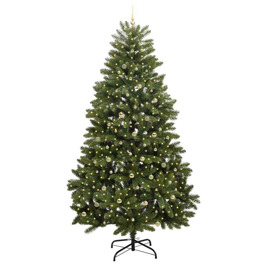 Sapin de Noël artificiel avec 300 LED Vert 270 cm PVC et métal - XIOS