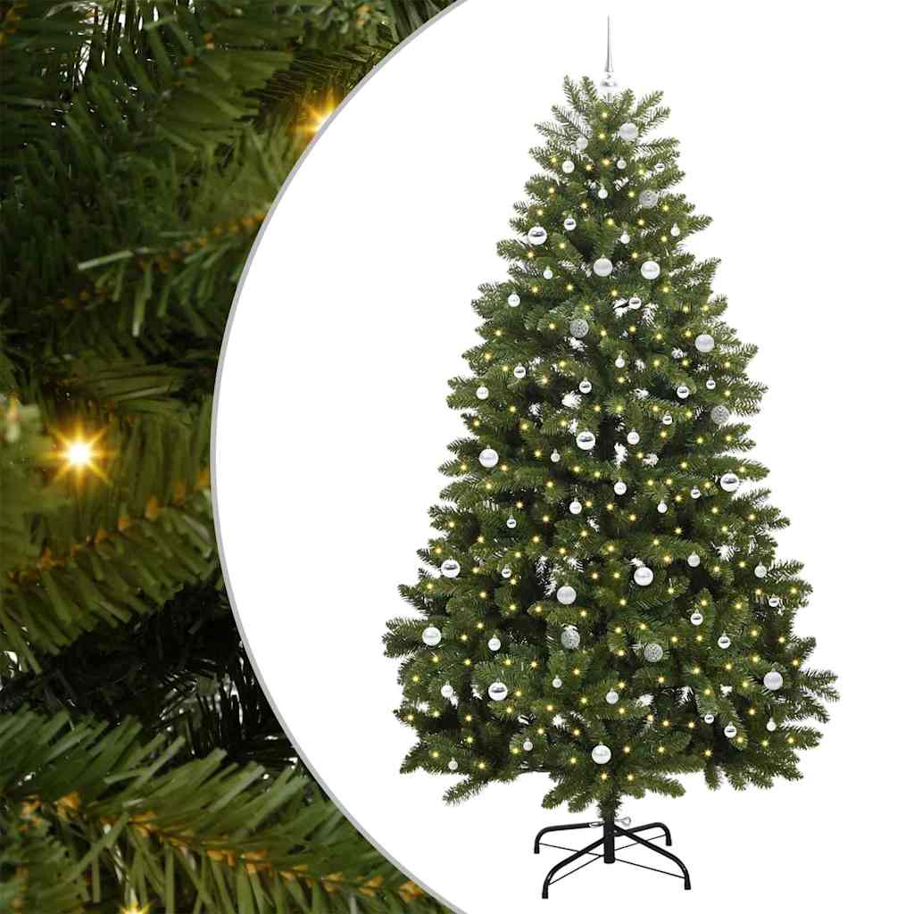 Sapin de Noël artificiel avec 300 LED Vert 270 cm PVC et métal - XIOS