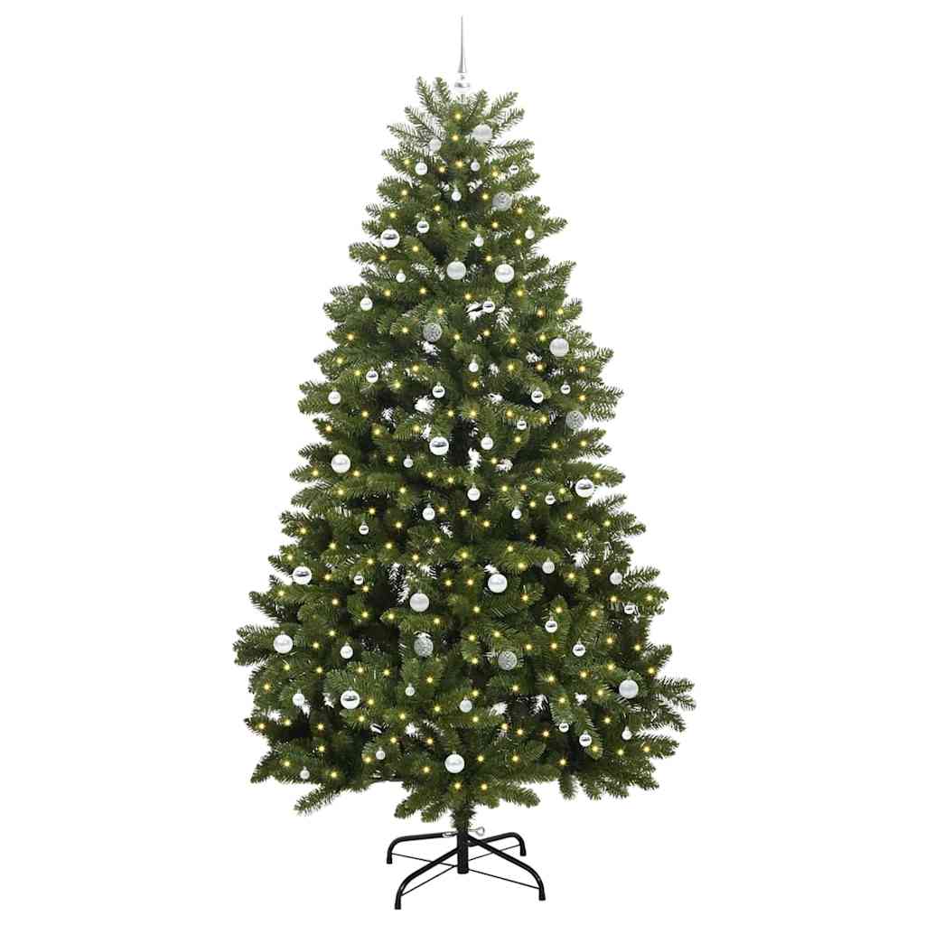 Sapin de Noël artificiel avec 300 LED Vert 270 cm PVC et métal - XIOS