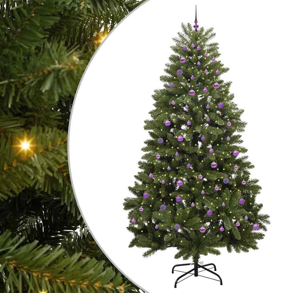 Sapin de Noël artificiel avec 300 LED Vert 270 cm PVC et métal - XIOS